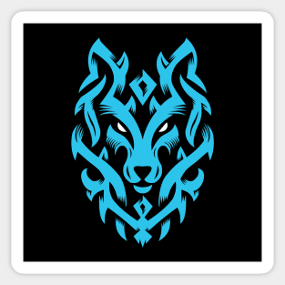 Wolf Tribal Ornament lovely blend drawing cute cool colorful Sticker